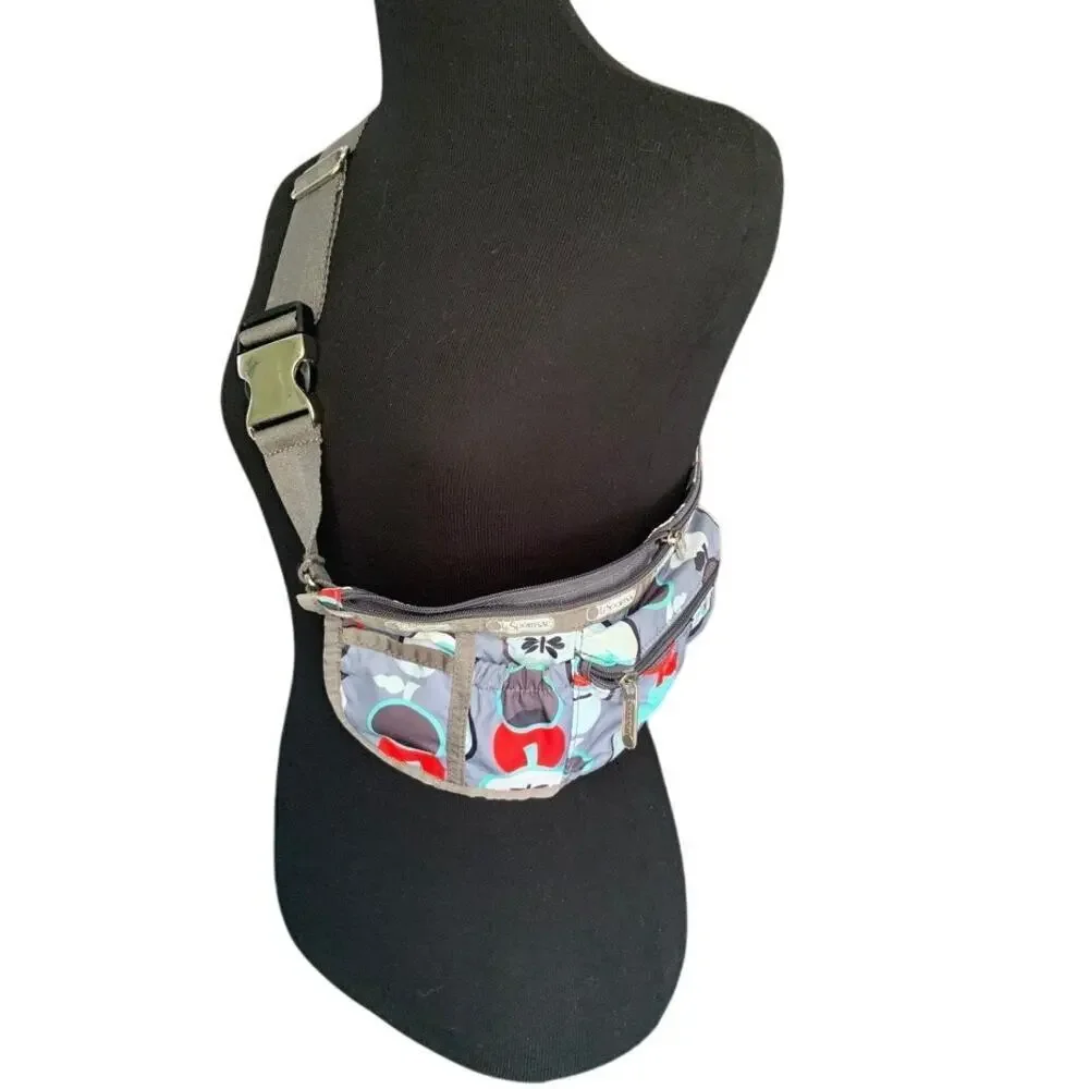 Lesportsac Gray Apple Design Beltbag/Crossbody/Fanny Pack - Picture 2 of 7